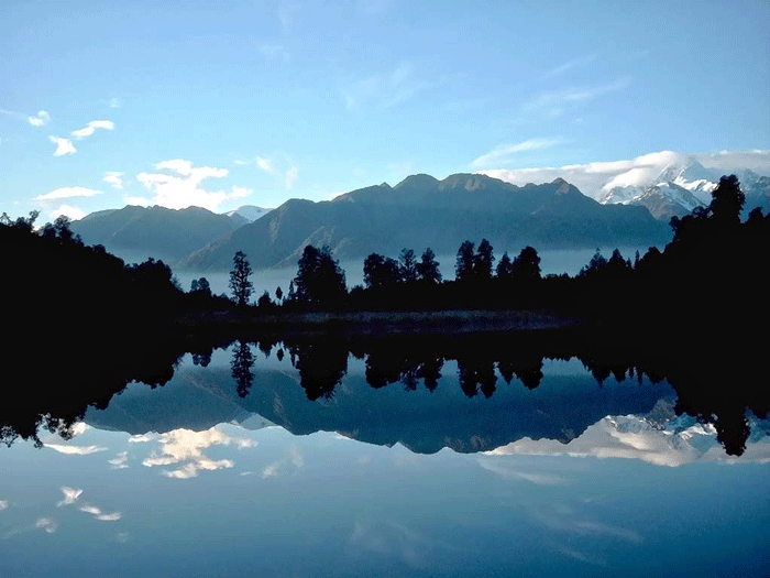 Meditationsanregung - Neuseeland - ein wunderschöner Morgen am See